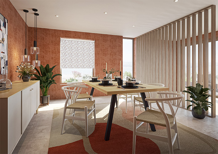 Falling Leaves, Ember - Twist&Fit Roller Blind - Image 7